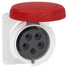 Розетка 32А 380В IP67 скрытая серая Schneider Electric Mureva, PKF32G735
