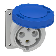 Розетка 2P+PE 63А 220В IP67 скрытая серая Schneider Electric Mureva, 81278