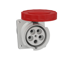 Розетка 3P+N+PE 63А 380В IP67 скрытая серая Schneider Electric Mureva, 81295