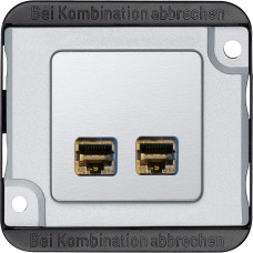 Розетка RJ-45 Cat.6A STP алюміній Schneider Electric Actassi, MEG4576-7022