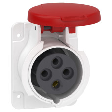 Розетка 3P+PE 16А 415В AC серая Schneider Electric Mureva, PKY16G434