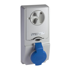 Розетка 3P+N+PE 16А 250В AC IP44 серая Schneider Electric Mureva, 82133