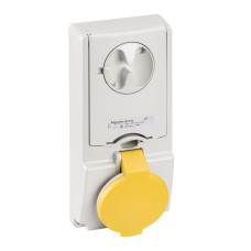 Розетка 2P+PE 16А 130В AC IP44 серая Schneider Electric Mureva, 82128
