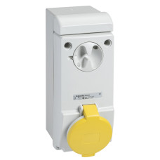 Розетка 2P+PE 32А 130В AC IP44 серая Schneider Electric Mureva, 83039