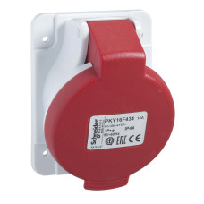 Розетка 2P+PE 32А 415В AC серая Schneider Electric Mureva, PKY32F433