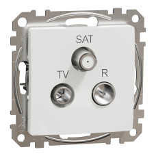 Розетка кінцева R/TV/SAT 4 дБ біла Schneider Electric Sedna Design