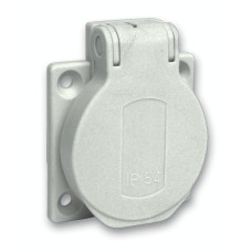 Розетка силовая 50×50 мм 16А 250В IP54 серая Schneider Electric Mureva