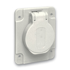 Розетка силовая 65×85 мм 16А 250В IP54 серая Schneider Electric Mureva, PKS61G