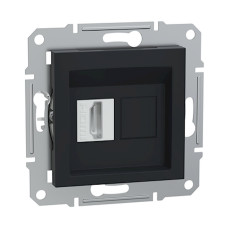 Розетка HDMI без рамки антрацит Schneider Electric Asfora