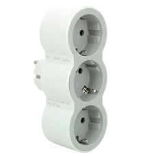 Разветвитель фронтальные 2P+PE белый/серый Legrand, 694518