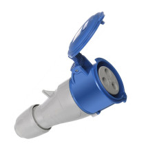 Розетка P17 2P+PE 16А 220В IP44 переносная синяя Legrand, 555104