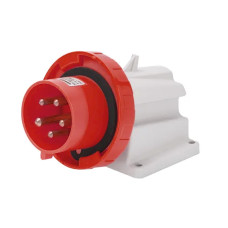 Вилка 6h 3P+PE 16А 400В IP67 стационарная красная GEWISS, GW60430