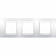 Рамка 3-місна біла Schneider Electric Unica Plus