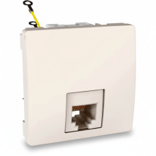 Розетка телефонная RJ-11 2-модульная скрытая слоновая кость Schneider Electric Unica