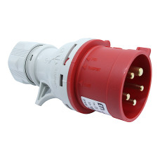 Вилка 3P+N+PE 32А 400В IP44 переносная красная ETI, 4482021