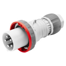 Вилка 6h 3P+N+PE 63А 400В IP67 переносная красная GEWISS, GW61053H