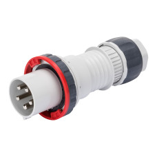 Вилка 6h 3P+N+PE 125А 400В IP67 переносная красная GEWISS, GW60061H