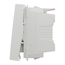 Выключатель 1-клавишный кнопочный с подсветкой 1А 2 м белый Schneider Electric Unica New
