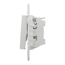 Выключатель 2-клавишный 10А белый Schneider Electric Unica New