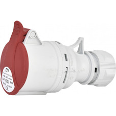 Розетка 3P+N+PE 32А 380В IP44 переносная красная ETI, 4482005