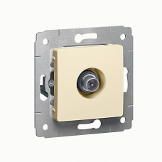 Розетка TV прохідний слонова кістка Legrand Cariva