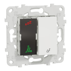 Индикатор кнопочный с сенсорным дисплеем белый Schneider Electric Unica New