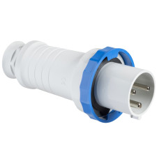 Вилка 2P+PE 125А 250В AC IP67 серая Schneider Electric Mureva, 81390