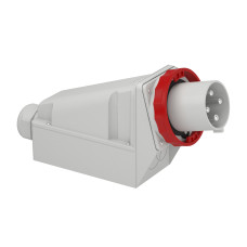 Вилка 3P+PE 125А 380В IP67 стационарная серая Schneider Electric Mureva, 81594
