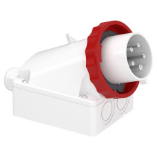 Вилка 3P+N+PE 32А 380В IP67 стационарная серая Schneider Electric Mureva, 83571