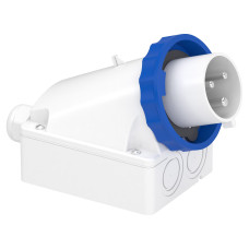 Вилка 2P+PE 32А 220В IP67 стационарная серая Schneider Electric Mureva, 83566