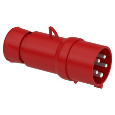 Вилка 3P+N+PE 32А 380В IP44 переносная серая Schneider Electric Mureva, PKX32M435