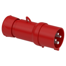Вилка 3P+PE 32А 380В IP44 переносная серая Schneider Electric Mureva, PKX32M434