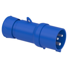 Вилка 2P+PE 32А 220В IP44 переносная серая Schneider Electric Mureva, PKX32M423