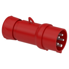 Вилка 3P+N+PE 16А 380В IP44 переносная серая Schneider Electric Mureva, PKX16M435