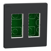 Блок 2×2 скрытый антрацит Schneider Electric Unica System+