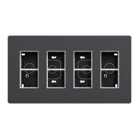Блок 4×2 накладной антрацит Schneider Electric Unica System+