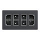 Блок 4×2 накладной антрацит Schneider Electric Unica System+