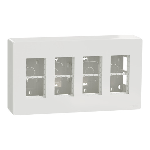 Блок 4×2 накладной белый Schneider Electric Unica System+