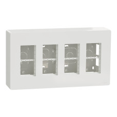 Блок 4×2 накладной белый Schneider Electric Unica System+