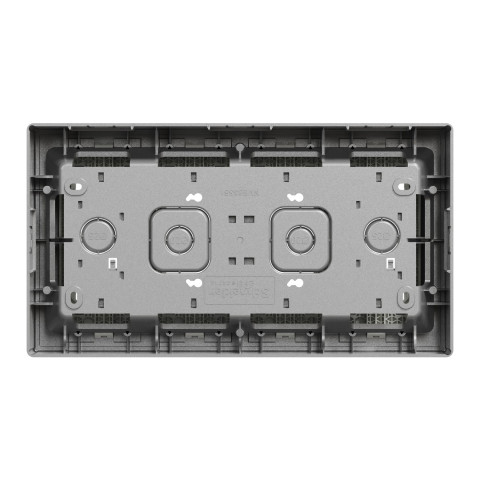 Блок 4×2 накладной алюминий Schneider Electric Unica System+