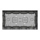 Блок 4×2 накладной алюминий Schneider Electric Unica System+