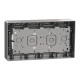 Блок 4×2 накладной алюминий Schneider Electric Unica System+