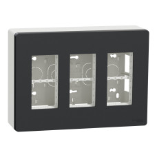 Блок 3×2 накладной антрацит Schneider Electric Unica System+