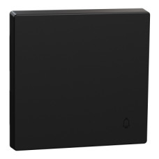 Клавиша с символом звонка матовая чёрная Schneider Electric Merten System M, MEG3305-0403