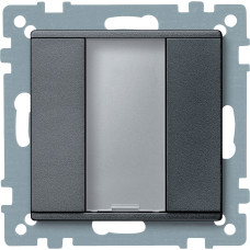 Кнопка 1-кнопочная антрацит Schneider Electric Merten System M