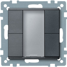 Кнопка 2-кнопочная антрацит Schneider Electric Merten System M