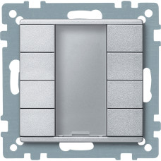 Кнопка 4-кнопочная алюминий Schneider Electric Merten System M
