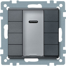 Кнопка с ИК-приёмником антрацит Schneider Electric Merten System M