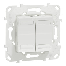 Кнопка 2-кнопочная KNX 2-модульная белая Schneider Electric Unica New