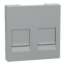 Лицевая панель алюминий Schneider Electric Merten System M, MEG4562-0460